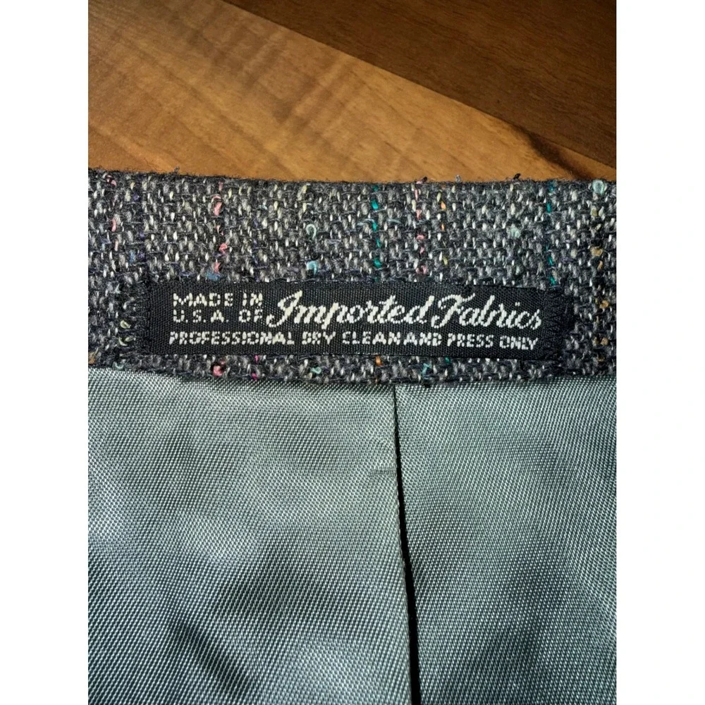 Hub Clothiers Blazer Mens Gray  Vintage Tweed Sport Coat USA Made office classic